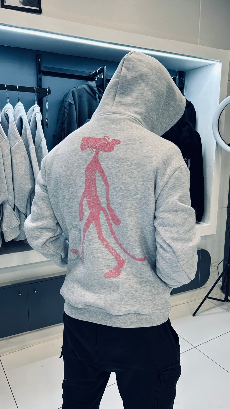 Sweat panthère rose